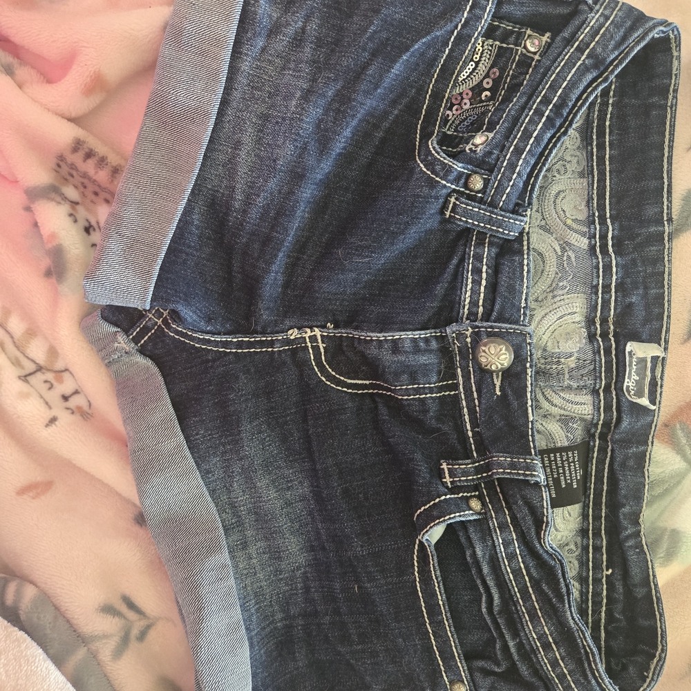Soundgirl Dark Blue Jean Shorts